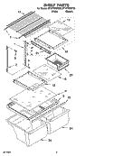 SHELF PARTS, OPTIONAL PARTS Diagram and Parts List for ET1FTEXST00  Whirlpool Refrigerator