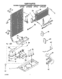 UNIT Diagram and Parts List for ET14ZKXAN02  Whirlpool Refrigerator