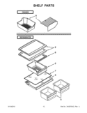 SHELF PARTS Diagram and Parts List for IK8RXDGMXW01  Whirlpool Refrigerator