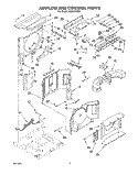AIRFLOW AND CONTROL Diagram and Parts List for ACQ294XD1  Whirlpool Air Conditioner