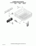 LOWER RACK PARTS Diagram and Parts List for KUDE48FXBL0  KitchenAid Dishwasher
