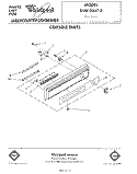 CONSOLE Diagram and Parts List for DU8100XT3  Whirlpool Dishwasher