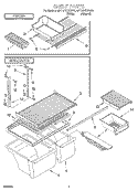 SHELF, LIT/OPTIONAL Diagram and Parts List for 4ET18NKXFN01  Whirlpool Refrigerator