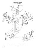 AIR FLOW Diagram and Parts List for KSRF22DSWHY0  KitchenAid Refrigerator