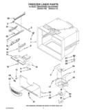 FREEZER LINER PARTS Diagram and Parts List for KBRS22KWMS6  KitchenAid Refrigerator