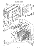 CABINET Diagram and Parts List for ALF24040  Whirlpool Air Conditioner