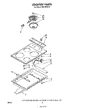 COOKTOP Diagram and Parts List for RS610PXK0  Whirlpool Range
