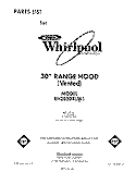 SECTION Diagram and Parts List for RH2030XLW1  Whirlpool Range Hood