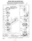 302740 PUMP AND MOTOR Diagram and Parts List for GDU3024XLW0  Whirlpool Dishwasher