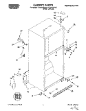 CABINET Diagram and Parts List for RT20AKXDW02  Roper Refrigerator