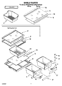 SHELF PARTS, OPTIONAL PARTS Diagram and Parts List for ER8MHMXML01  Whirlpool Refrigerator