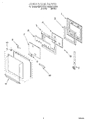 Part Location Diagram of 4448412 Whirlpool HNDLE-DOOR
