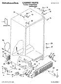 CABINET PARTS Diagram and Parts List for KSRB22FRBX00  KitchenAid Refrigerator