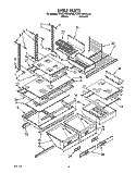 SHELF, LIT/OPTIONAL Diagram and Parts List for KTRC18KXWH30  KitchenAid Refrigerator