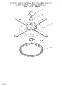 LOWER WASHARM AND STRAINER Diagram and Parts List for KUDS24SEAL1  KitchenAid Dishwasher