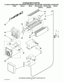 ICEMAKER PARTS Diagram and Parts List for KSCS25FVBL03  KitchenAid Refrigerator