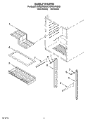 SHELF PARTS Diagram and Parts List for KURS24RSBS00  KitchenAid Refrigerator
