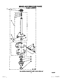 BRAKE AND DRIVE TUBE Diagram and Parts List for LA5600XTG1  Whirlpool Washer