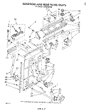 CONTROLS AND REAR PANEL Diagram and Parts List for LA5400XPW1  Whirlpool Washer