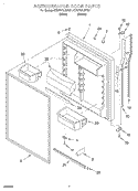 REFRIGERATOR DOOR Diagram and Parts List for KTRP21KJWH01  KitchenAid Refrigerator