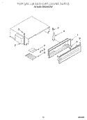TOP GRILLE AND UNIT COVER Diagram and Parts List for KSSS36QDW03  KitchenAid Refrigerator