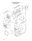 ICEMAKER, LIT/OPTIONAL Diagram and Parts List for KSSS36DAX01  KitchenAid Refrigerator