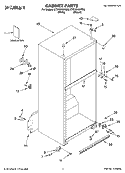 CABINET PARTS Diagram and Parts List for CT21GKXPQ00  Crosley Refrigerator