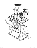COOKTOP Diagram and Parts List for CEX630VW1  Roper Range