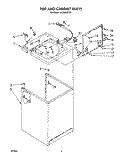 TOP AND CABINET, LIT/OPTIONAL Diagram and Parts List for LA7088XTW1  Whirlpool Washer