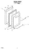 DOOR Diagram and Parts List for EL02CCXLB  Whirlpool Refrigerator