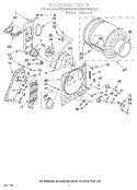 SECTION Diagram and Parts List for REX6646AW0  Roper Dryer