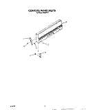 CONTROL PANEL , LITERATURE Diagram and Parts List for F4307W1  Roper Range