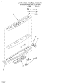 CONTROL PANEL, OPTIONAL Diagram and Parts List for KERC601HWH0  KitchenAid Range