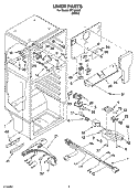 LINER PARTS Diagram and Parts List for IPT184302  Inglis Refrigerator
