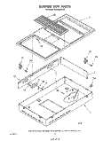 BURNER BOX , LITERATURE AND OPTIONAL Diagram and Parts List for RC8950XRH0  Whirlpool Cooktop