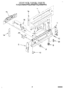CONTROL PANEL Diagram and Parts List for KERH507YAL2  KitchenAid Range