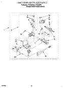 3401795 BURNER ASSEMBLY Diagram and Parts List for LTG6234DQ0  Whirlpool Washer Dryer Combo
