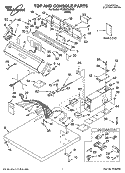 TOP AND CONSOLE PARTS Diagram and Parts List for YCEE2760KQ1  Whirlpool Dryer