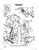 CABINET Diagram and Parts List for GL2020WW0  Roper Dryer