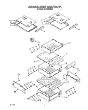 REFRIGERATOR SHELF Diagram and Parts List for KSSS42MAX03  KitchenAid Refrigerator