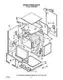 UPPER OVEN Diagram and Parts List for KEBS246XBL2  KitchenAid Wall Oven