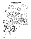 CONTROL PANEL, LIT/OPTIONAL Diagram and Parts List for KUDP22GT2  KitchenAid Dishwasher