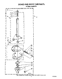 BRAKE AND TUBE Diagram and Parts List for LA9320XTW1  Whirlpool Washer