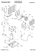 UNIT, LITERATURE Diagram and Parts List for BHAC0700BS0  Whirlpool Air Conditioner
