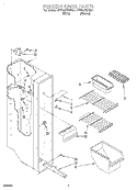 FREEZER LINER Diagram and Parts List for 4YED20TKDN01  Whirlpool Refrigerator