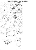 OPTIONAL  PARTS (NOT INCLUDED) Diagram and Parts List for ACQ108XL1  Whirlpool Air Conditioner