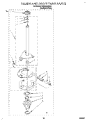 BRAKE AND DRIVE TUBE Diagram and Parts List for TAWB600DQ0  Estate Washer