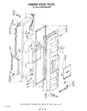 FREEZER DOOR Diagram and Parts List for ED26SSXLWR0  Whirlpool Refrigerator