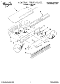 CONTROL PANEL Diagram and Parts List for SB130PEDB0  Whirlpool Wall Oven