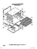 INTERNAL OVEN Diagram and Parts List for SF3000EWW0  Whirlpool Range